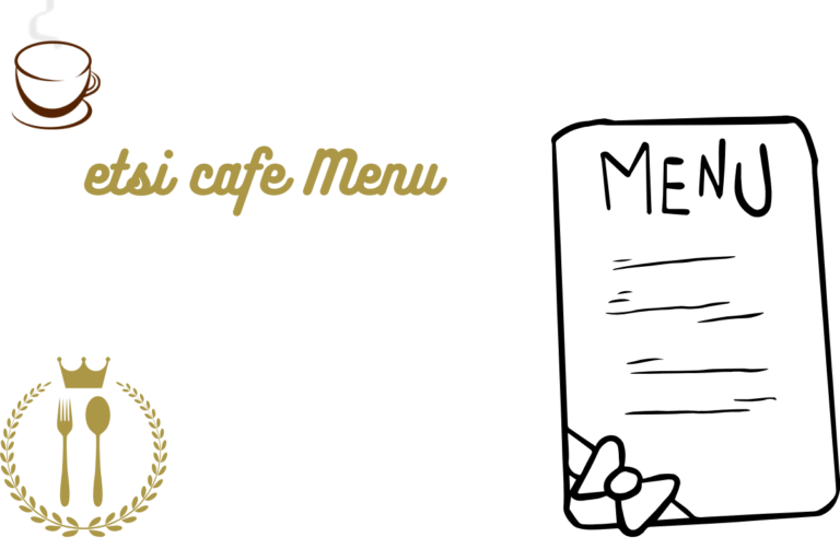 etsi cafe Menu