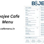 Boojee Cafe Menu