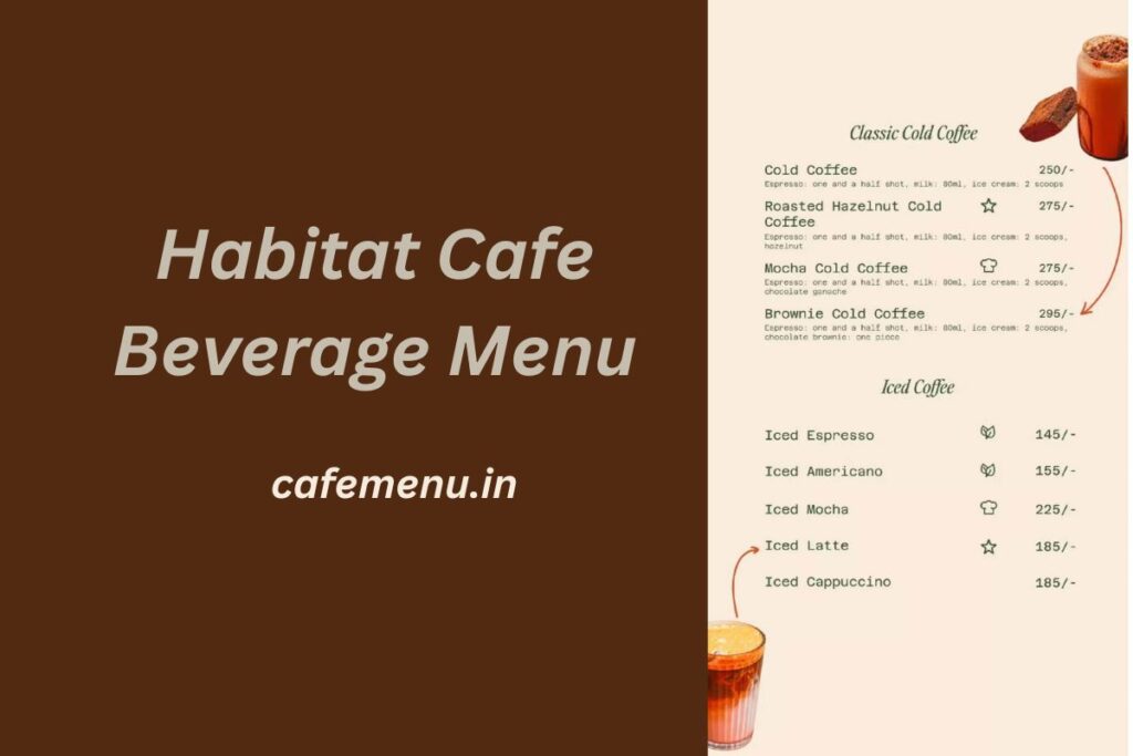 Habitat Cafe Beverage Menu