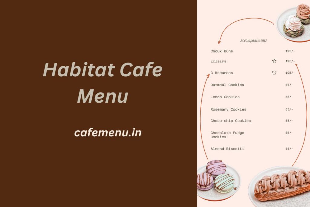 Habitat Cafe Menu