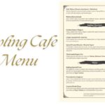 Kipling Cafe Menu