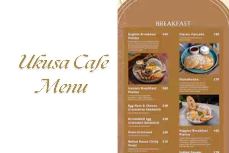 Ukusa Cafe Menu